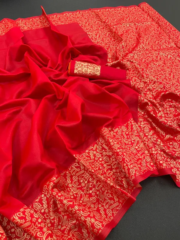 RED_PURE_BANARASI_SAREE